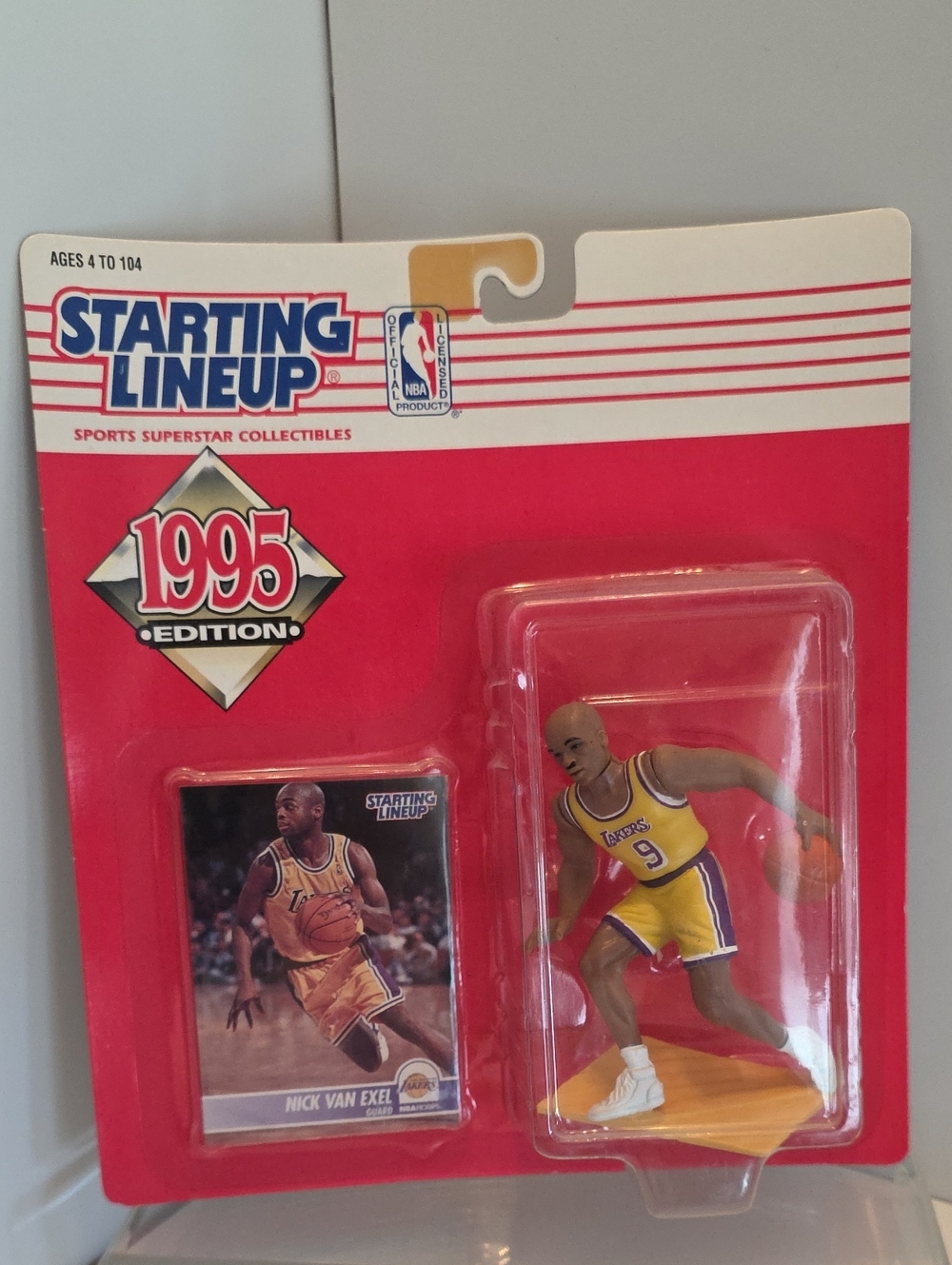 1995 Starting Lineup Nick Van Exel LA Lakers Figure NBA -Unopened Package